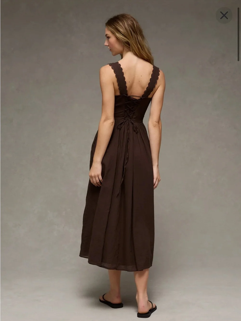 AE Sweetheart Corset Midi Dress NWT - Picture 3 of 12
